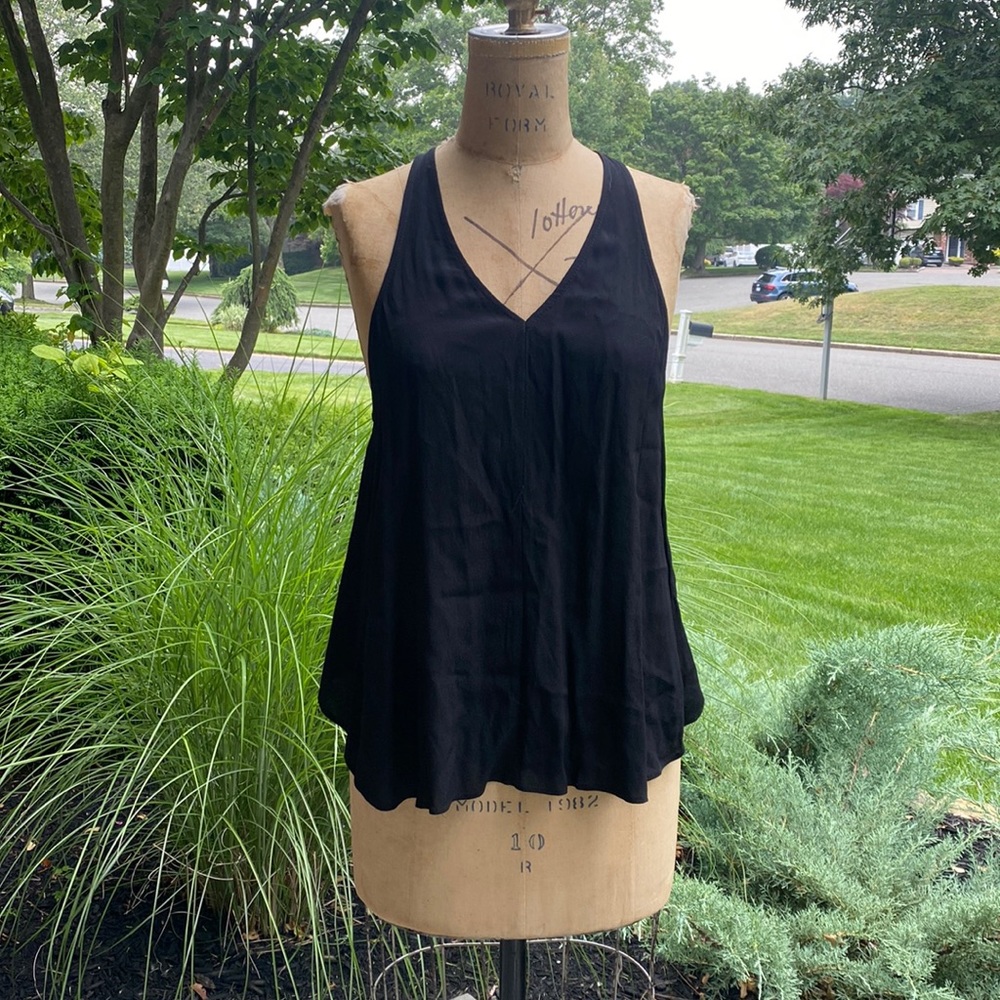 NWT! Silence + noise open back black top/tank